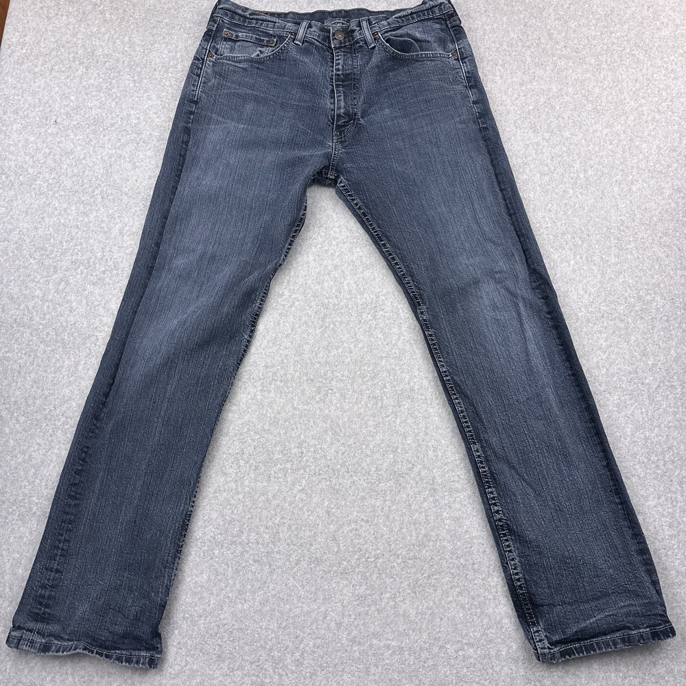Levi's 505 Jeans Men's 34x32 FITS 33x31 Straight Medium Wash Stretch Denim EUC